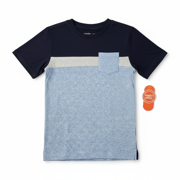 wonder nation Other - Navy and Light Blue Kids Shirt as a child